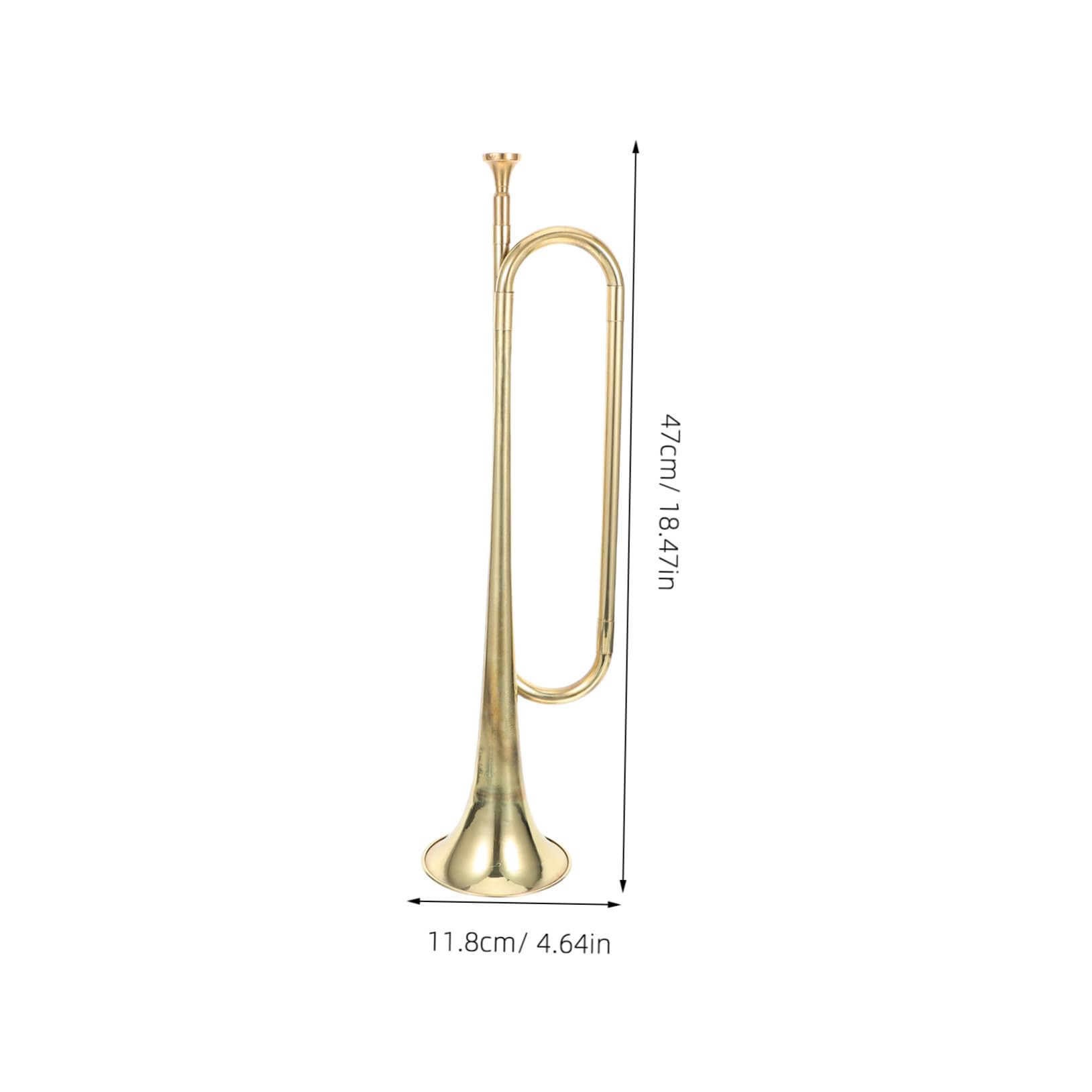GOOHOCHY Professional Trumpet Durable Musical Wind Instrument for Beginners Safe and Easy to Play for Young Musicians Present for Boys and Educational Plaything