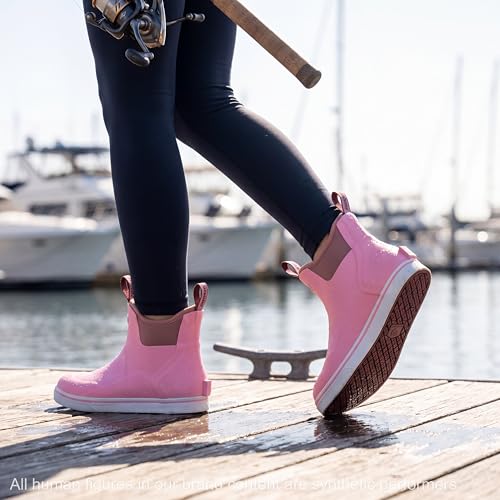 Image of SUREWAY Women's Deck Boots Professional Non-Slip Fishing & Ankle Deck Boot Waterproof Rain Boots