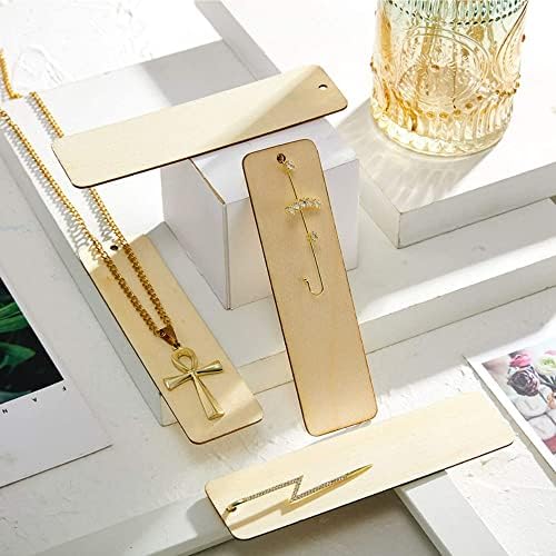 36 Pcs of Tassels + 36 Pcs of Wooden Blank Bookmarks Gift Tags Bookmark Book Cards Decor, Tassels Page Clip Book Paper (hailue-50) ge Clip Book Paper