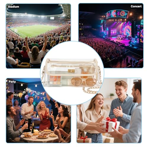 NEOREAL Clear Bag for Stadium Approved Crossbody Purse Shoulder Bags for Women Girls Concerts Sports Events 6