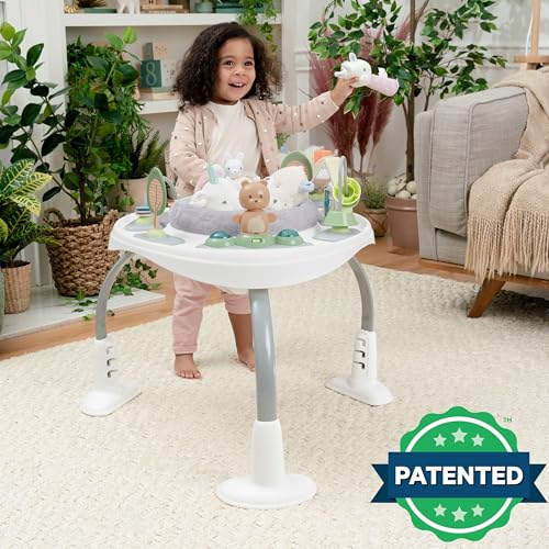 Ingenuity Spring & Sprout 2-in-1 Baby Activity Center Jumper and Table with Infant Toys - Ages 6 Months +, First Forest - image 8