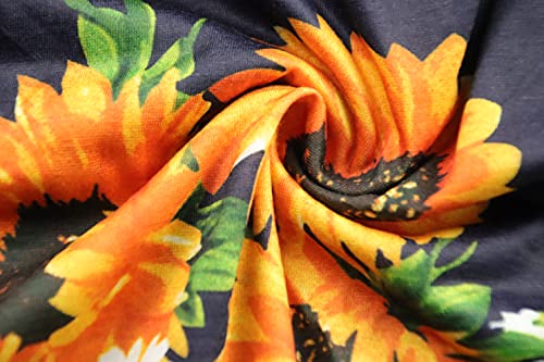 Miss Bei Girl Summer Waist Maxi Dresses Loose Floral Print Casual Long Dresses with Pockets 4-16Years AS-Sunflower 150CM2