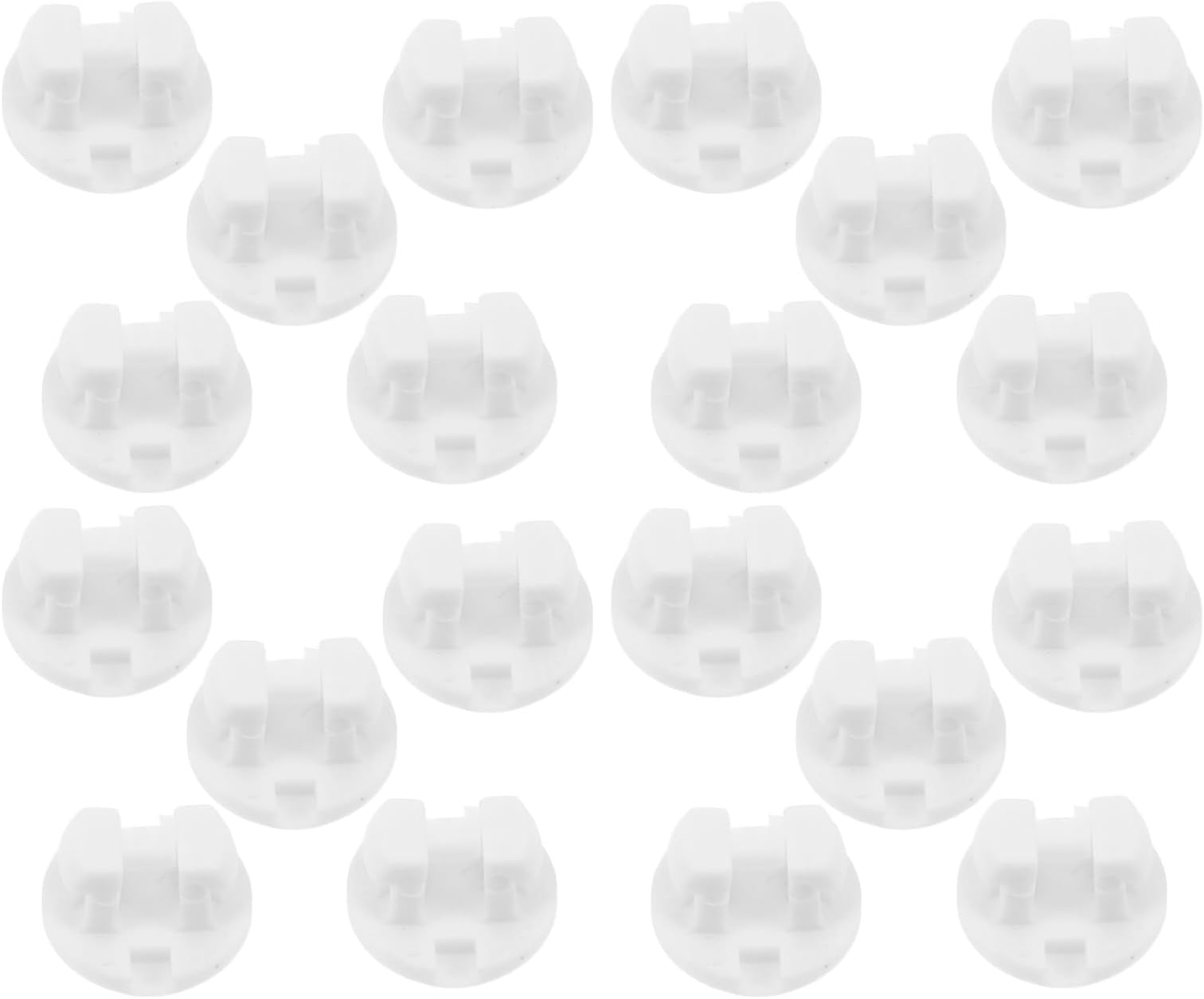 20pcs Blinds Bottom Rail Button - Plastic Cord Cover White for Window Horizontal Blind Repair Accessories Home Decor
