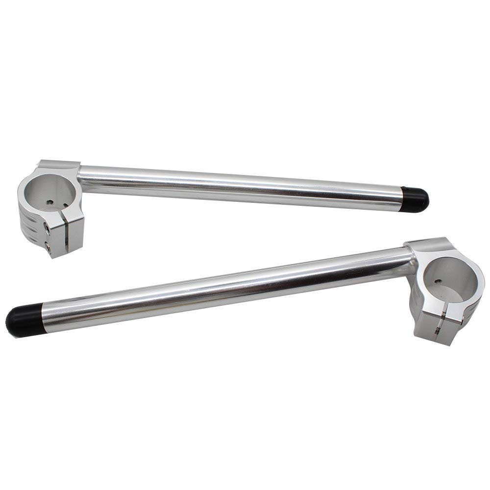Set di manubrio semi-manubrio per motocicletta D50mm argent