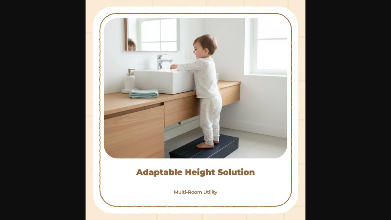 Enakshi® Wooden Step Stool, Non-Slip Footrest, Sturdy Wood Surface for Bathroom, Kitchen, Office Honey 60x30x15cm|Home & Garden | Furniture | Sofas Loveseats & Chaises-picture-45