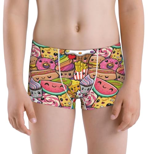 Boys' Cotton Boxer Brief Soft Underwear-Fruit-Flavored Ice-Cream