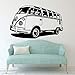 Vw Camper Vinilo Etiqueta De La Pared Del Coche Para Niños Habitación Mural Volkswagen Camper Van Classic Antiguo Decal Decoración De La Pared 57X91cm