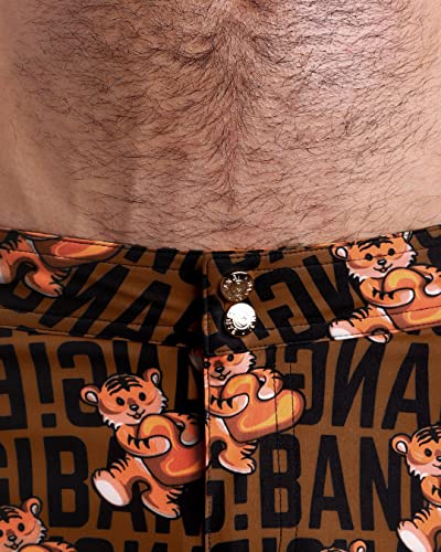 Bang Men's Swimwear - Beach Shorts - Stretchy Quick-Dry All-Use Premium Swimsuit Trunk Square Cut3