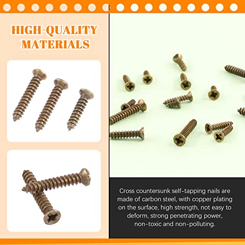 Kit de tornillos planos M2 M2.6 bronze Phillips 1300 piezas miniatura 4