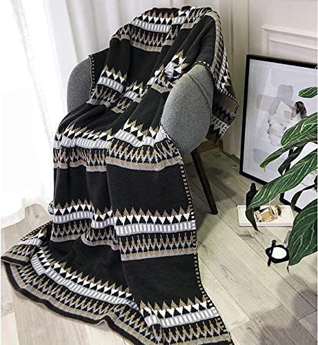 Retro Stijl Amerikaanse Woonkamer Decoratieve Gestreepte Gebreide Deken Sofa Gooi Deken Home Decor 130Cm bij 170Cm - Image 4