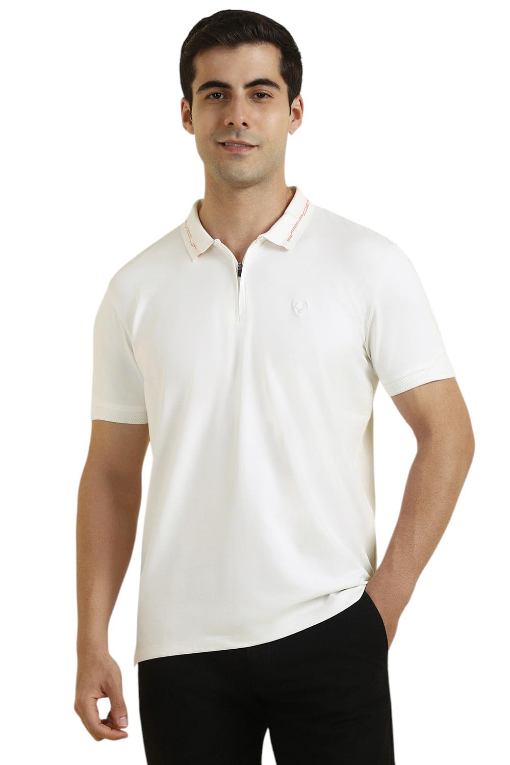 allen solly Men's Solid Regular Fit T-Shirt-picture-35