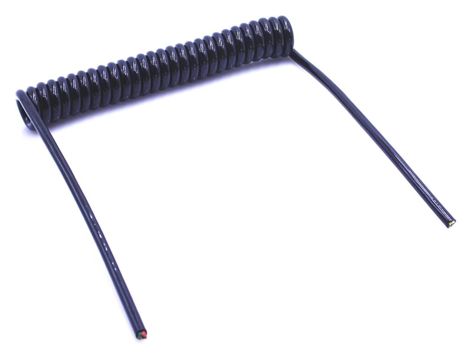 Kabel telefoniczny Przewód spiralny, elastyczny, spiralny, sprężynowy, 2-żyłowy, termokurczliwy, 0,2 mm-2,0 mm, rozciągliwy, sprężynowy, 24 AWG, 22 AWG(15awg 1.5mm,Stretch 1.2 meters)