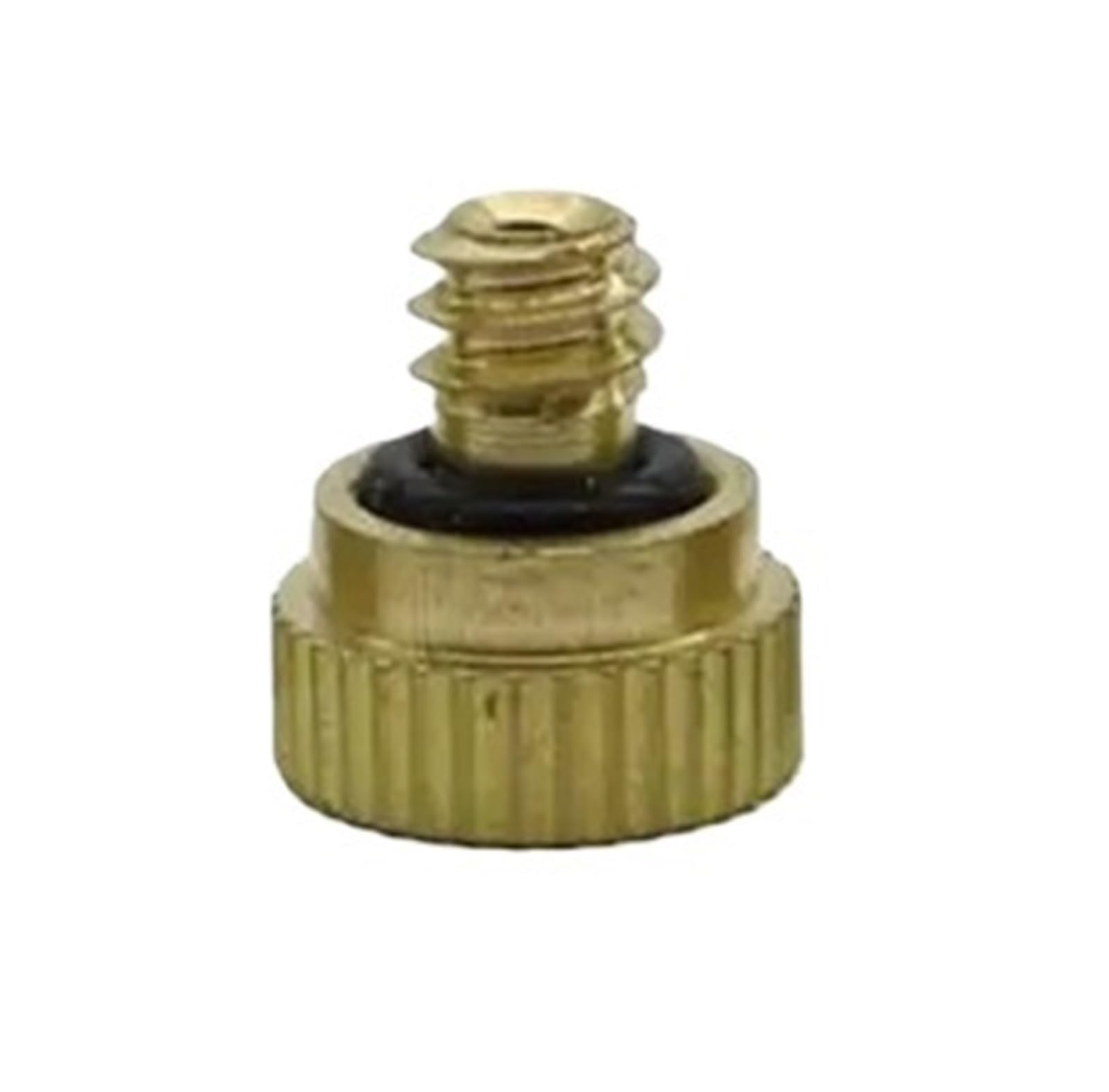 Varnok Men's 0.4Mm Misting Nozzles 3/16" Thread Brass Mini Misting Nozzle Low Pressure Atomization System Cooling 5Pcs(0.4Mm)