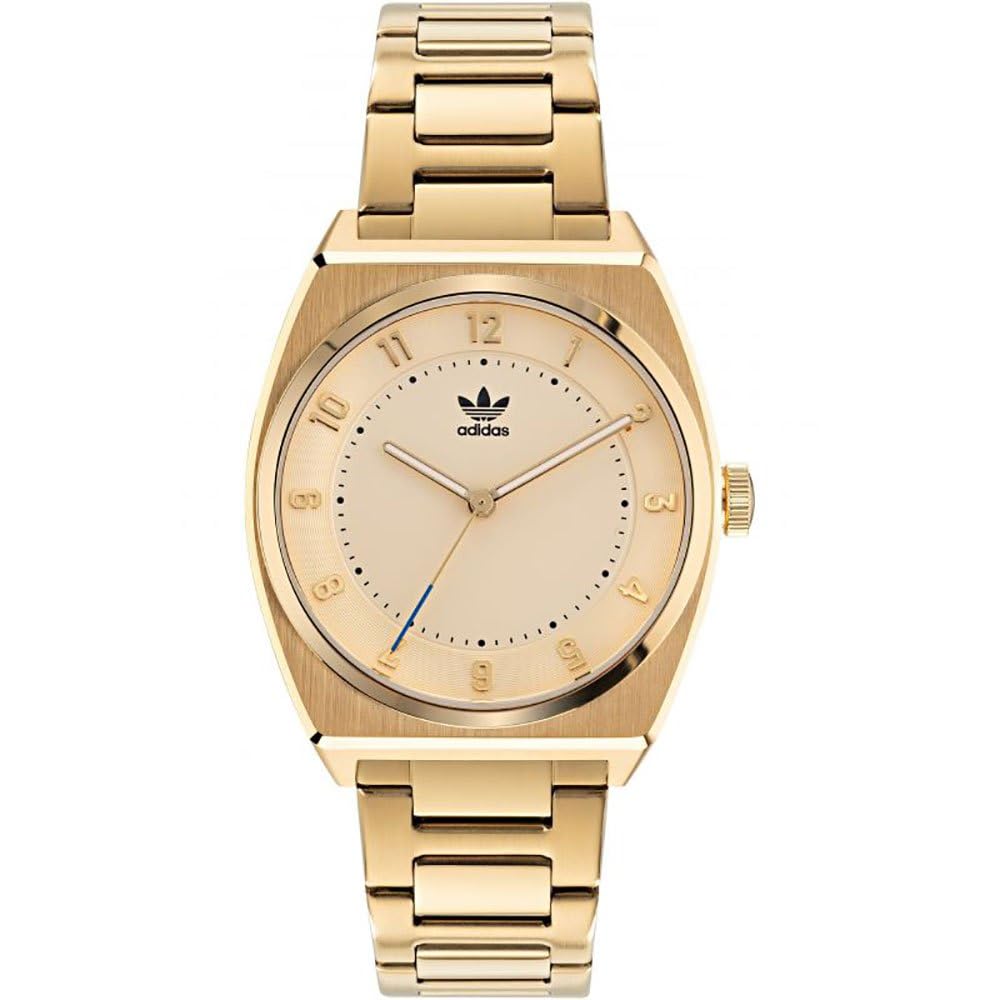 Adidas Unisex Stainless Steel Originals Analog Gold Dial Watch-Aosy22026, Band Color-Gold (B0B3LHW6DR) Amazon Price History, Amazon Price Tracker