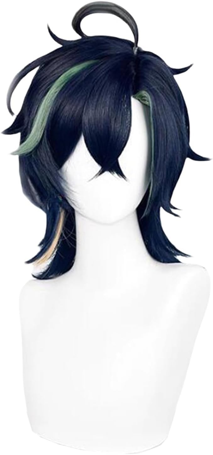 コスプレウィッグ キィニチ Kinich 耐熱 文化祭 小物 ハロウイーンウィッグ かつら wig ネット付き コスチューム