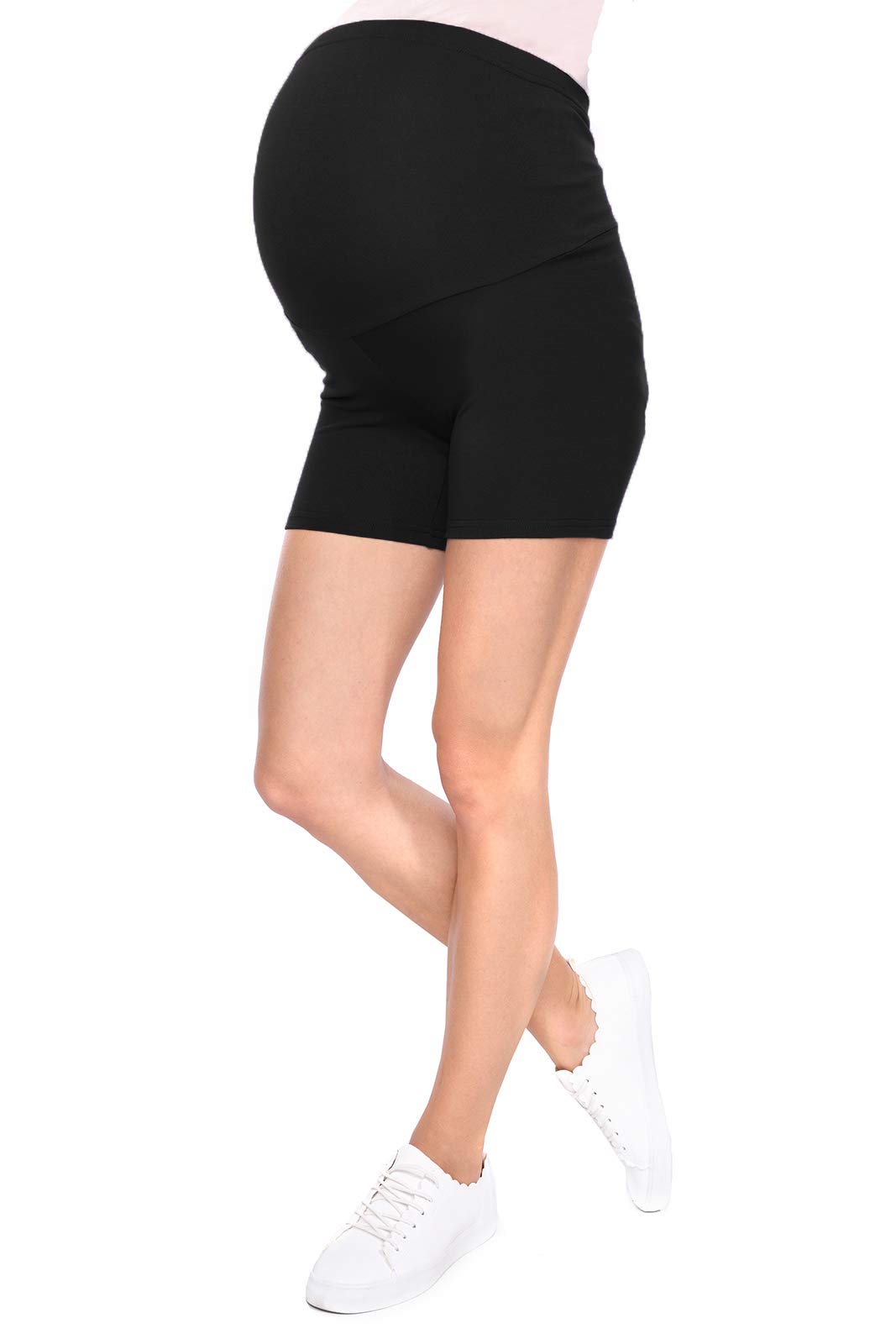 MijaCulture Komfortable Kurze Umstandsleggings für Schwangere Shorts Leggings Mama Mia 1053