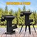 ONLYFIRE GRILLS 3-in-1 Camp Rocket Stove Kit with BBQ Grate, Griddle, Pot Rack, Portable Wood Burning Stove with Detachable Stand, Camping Gear for Outdoor Cooking Patio Barbecue RV Tailgating, GS345