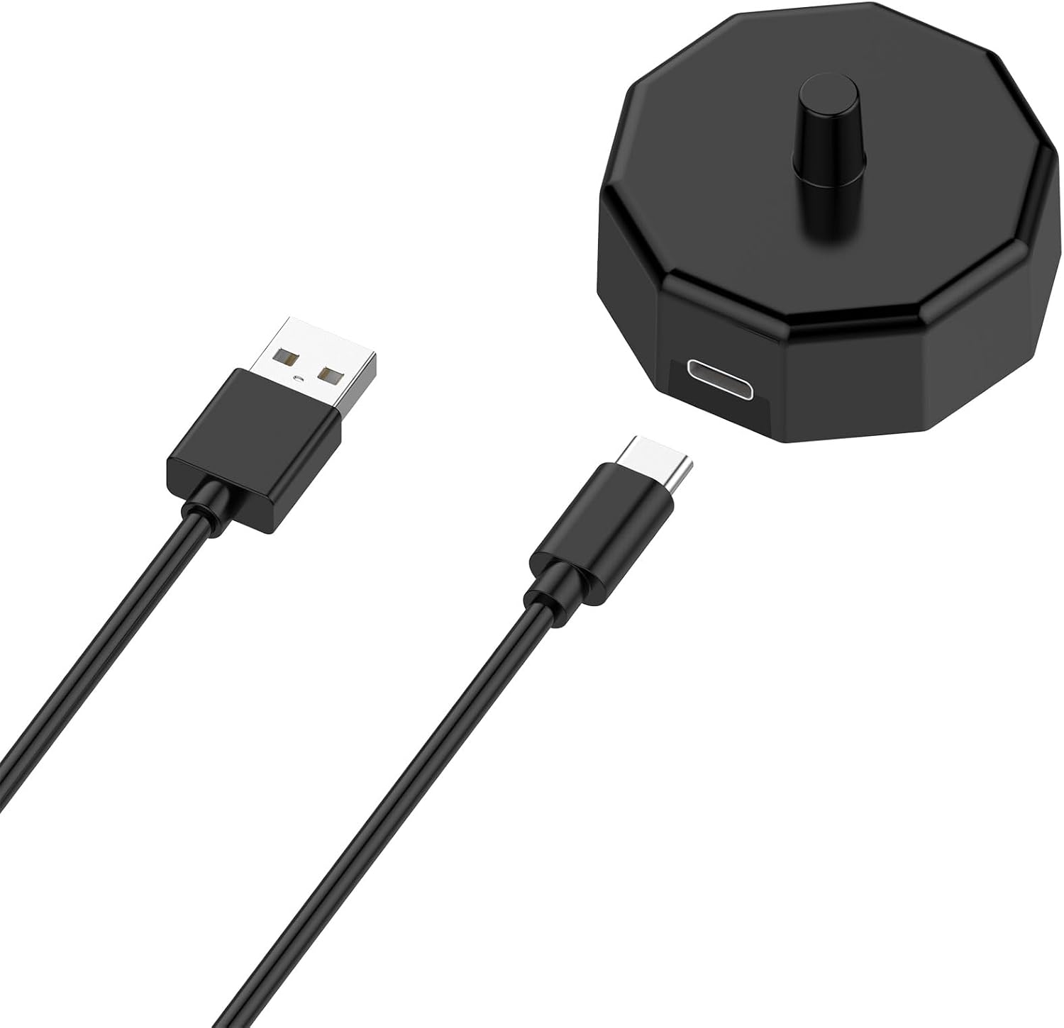 Charging Base Compatible with Aquasonic Black/Vibe/Duo Series Pro USB C Inductive Travel Toothbrush Charger(Black)