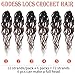 Faux Locs Crochet Hair For Women Soft Locs 18 Inch Goddess Crochet Hair Curly Ends Dreadlocks Boho Style Synthetic Braiding Hair Extensions