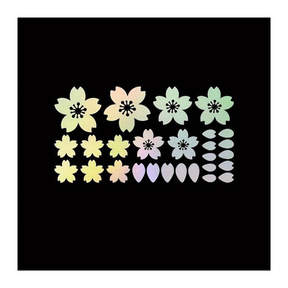 Sakura Waterproof Vinyl Decals for Car Motorcycle Windshield Windows