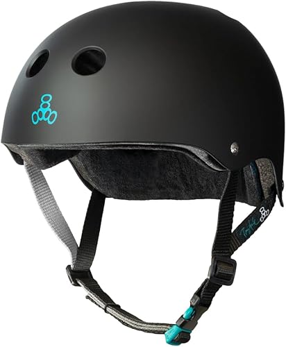 Triple Eight THE Certified Sweatsaver Helmet for Skateboarding, BMX, and Roller Skating