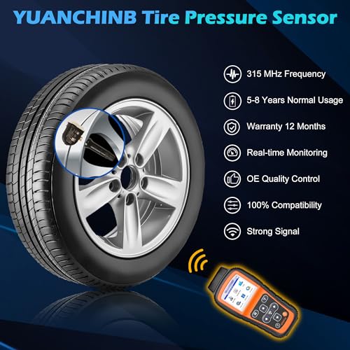 مستشعر ضغط الاطارات F2GZ-1A189-A من يوانتشينب F2GZ-1A189-A لسيارة فورد F150 ايدج اكسبلورر موس تانج لينكولن ام كيه تي بديل F2GZ-1A189-A F2GT1A180AB