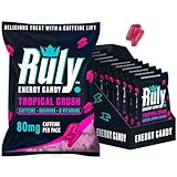 Ruly Energy Gummies (12 Pack) Caffeinated Energy Chews - Pre Workout Gummies, Running Sweets for Endurance - Coffee Alternative Boost with No Crash - Caffeine Sweets with Guarana, Vitamin B12 & B6