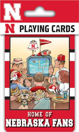 Image of Masterpieces NCAA Nebraska Cornhuskers Playing Cards - Officially Licensed 54 Card Deck - Adult