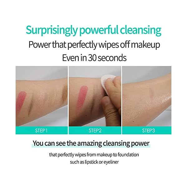 Faircell 180 Facial Deep Cleansing Pads (15Count) - Resurfacing, Moisturizing, Makeup Remover Portable and Large Size