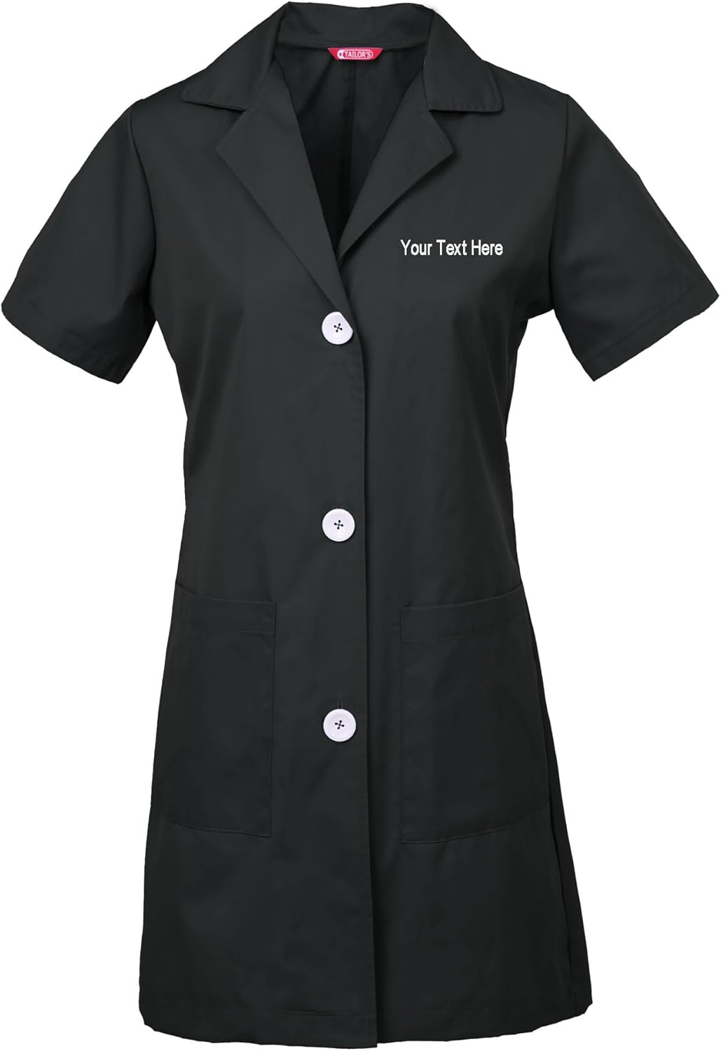 TAILOR'S Personnalisé Brodé Homme Blouse De Laboratoire, 31 Pouces, Personnaliser Avec Votre Propre Texte