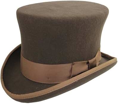 Original Victorian Squire Tall Top Hat in Pecan (X-Large = 24