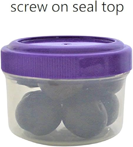 Miniatura 7 de Twist Top - Paquete de 4 vasos para condimentos con tapas, 1.18 onzas, recipientes pequeños de almacenamiento de alimentos para aderezos de