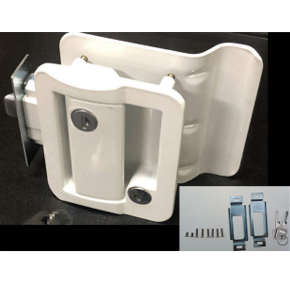 Serratura per porta camper, Chiusura del blocco per porta camper Serratura per porta d'ingresso per camper aperta interno e esterno Kit di Attrezzi per serratura per camper, rimorchio, yacht, caravan