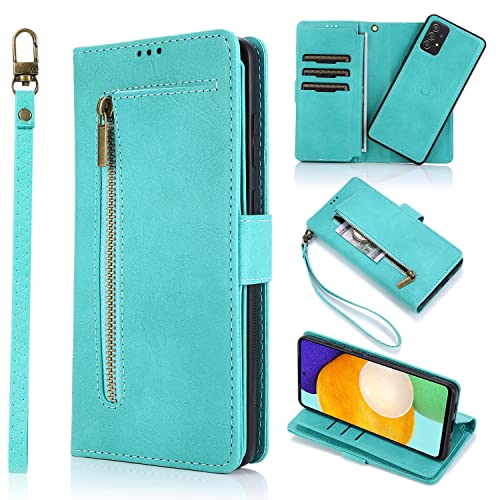 Étui portefeuille compatible Samsung Galaxy A52 coque amovible