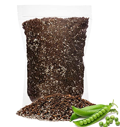 GARDENERA Premium Organic Potting Soil for Peas - (1 Quart Bag)