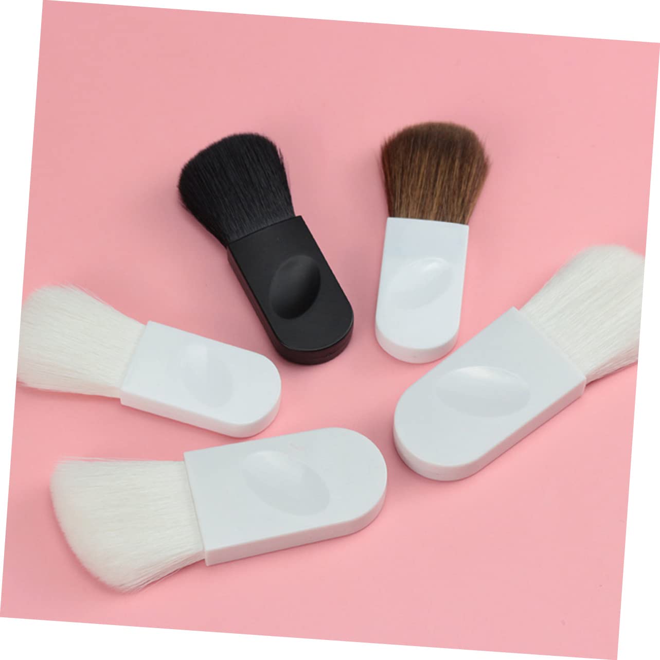 POPETPOP 25pezzi Pennelli Per Trucco Con Setole Morbide Brush Per Blush e Mischiare Facile Da Trasportare Design Unico e Carino Per Appassionati Di Make up e Principianti Bianco