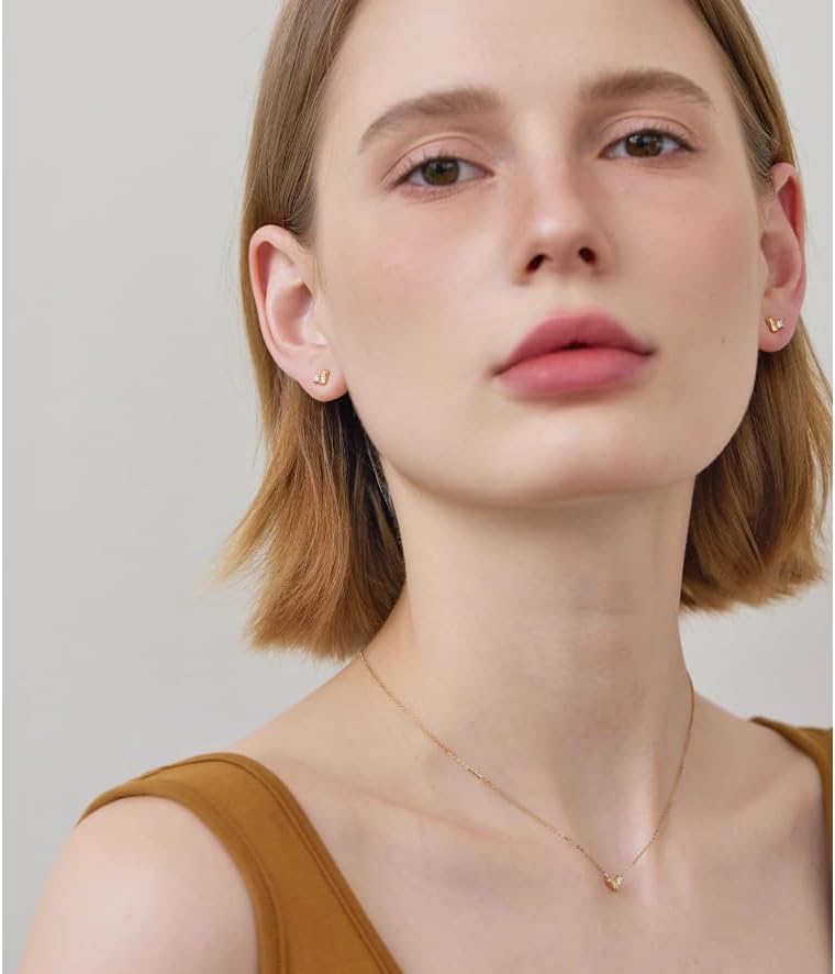 Heart Pendant Necklace For Women 18K Gold Plated Cubic Zirconia Necklaces Gold Chains Dainty Chokers - Image 9