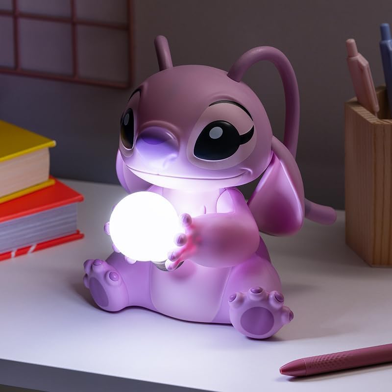 Image of Paladone Angel Light - Officially Licensed Lilo and Stitch Lamp, Disney Collectible Gift, Bedside Table Bedroom Night Light Decor
