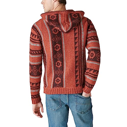 Lucky Brand Men's Southwestern Print Baja Sweater2