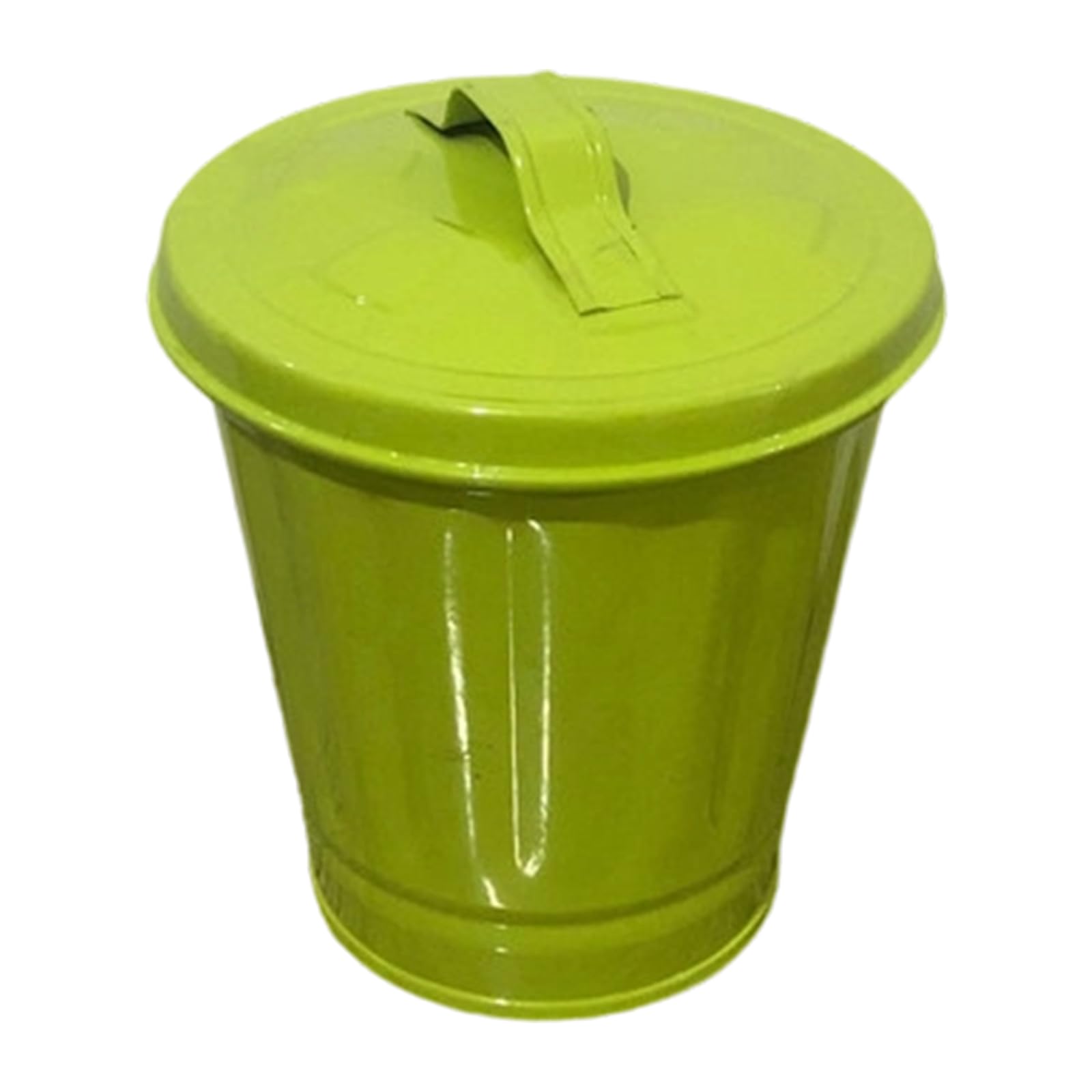 OSNIYAW Stylish Iron Waste Basket with Top Dustbin Strong and Compact for Multiple Room Decor Kitchen Iron Trash Can