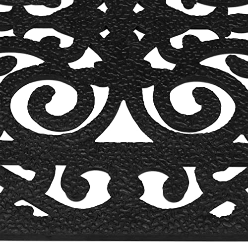 Relaxdays Zerbino in Gomma, Effetto Ghisa, 60x40