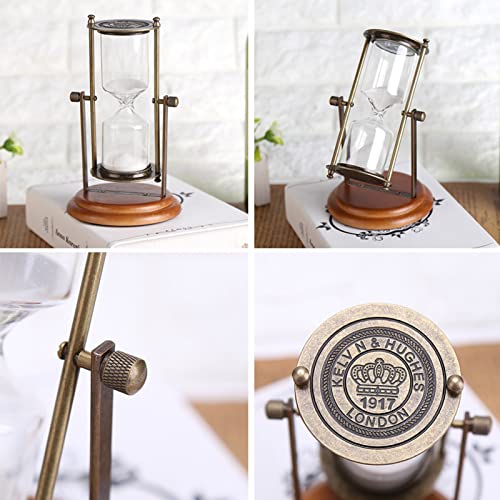 HEITIGN Refillable Hourglass 23/17/16/15 Minutes Metal Rotating Glass Timer Clock Hourglass Table Ornament Home Decor Choice - Image 4
