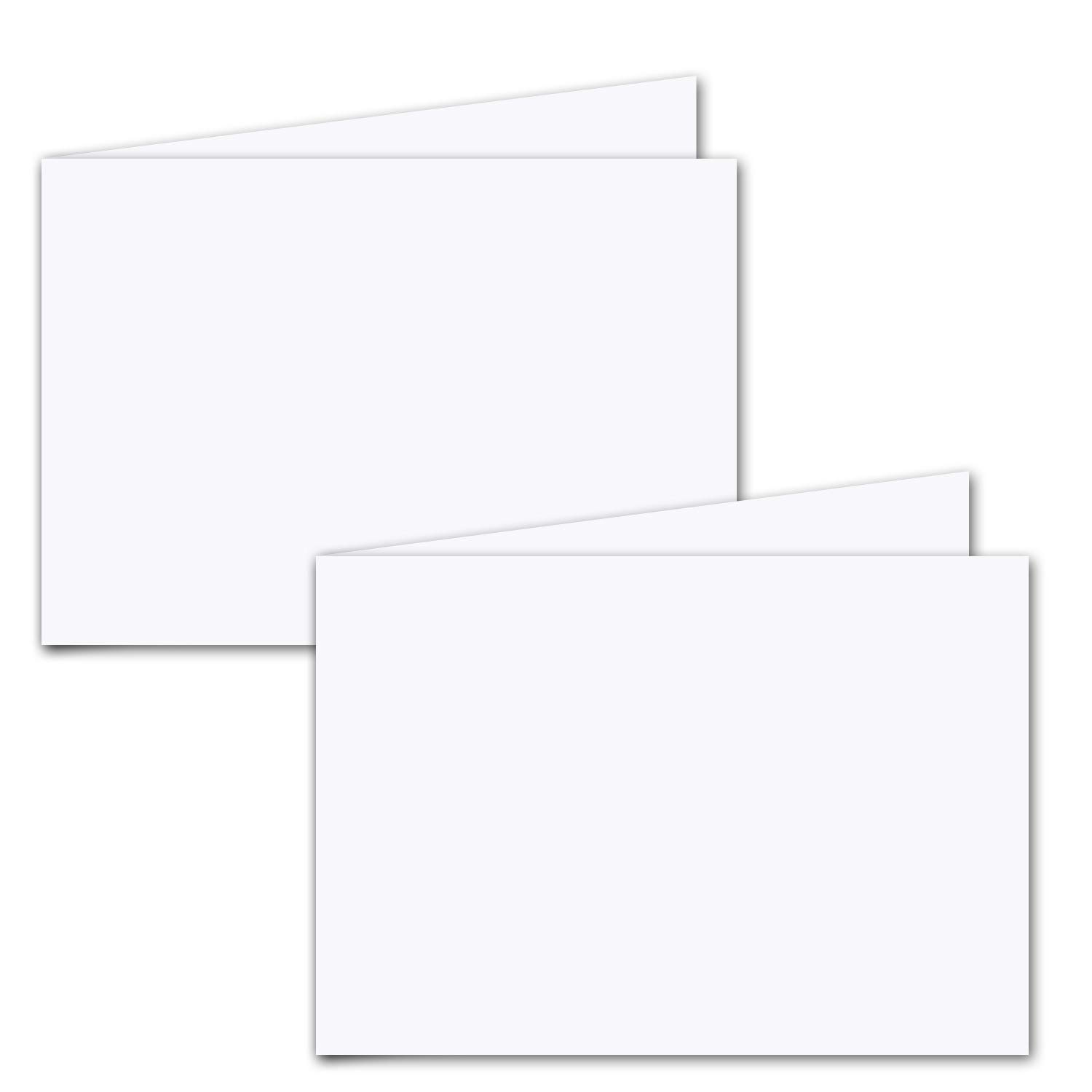250x papier d'insertion pliable, transversal-double, pour cartes doubles B6 - extra-blanc - 112 x 336 mm (112 x 168 mm plié) - idéal pour l'impression à l'encre et au laser