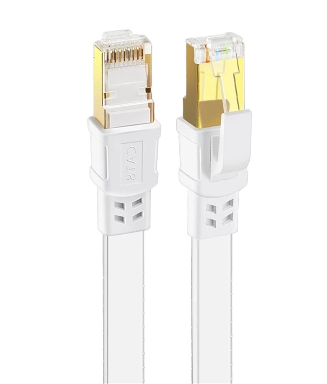 Kabel Ethernet Cat 8 Kabel Lan Network ekranowany kabel połączeniowy RJ45 5 m 10 m 15 m dla modemu routera Kabel Ethernet Cat 8(CAT8 Round-czarny, 3)