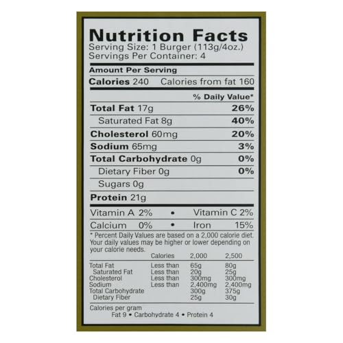 Image of BUBBA BURGER GRASS FED 4PK