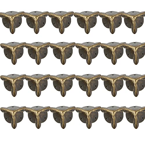 24 de Protectores de Esquina de Metal,Esquinas De Muebles Antiguos,Soportes Protectores De Esquina De Metal,Decorativo Cantoneras Metalicas Protección,Caja Muebles Borde Protector,Esquineras Metalicas thumbnail