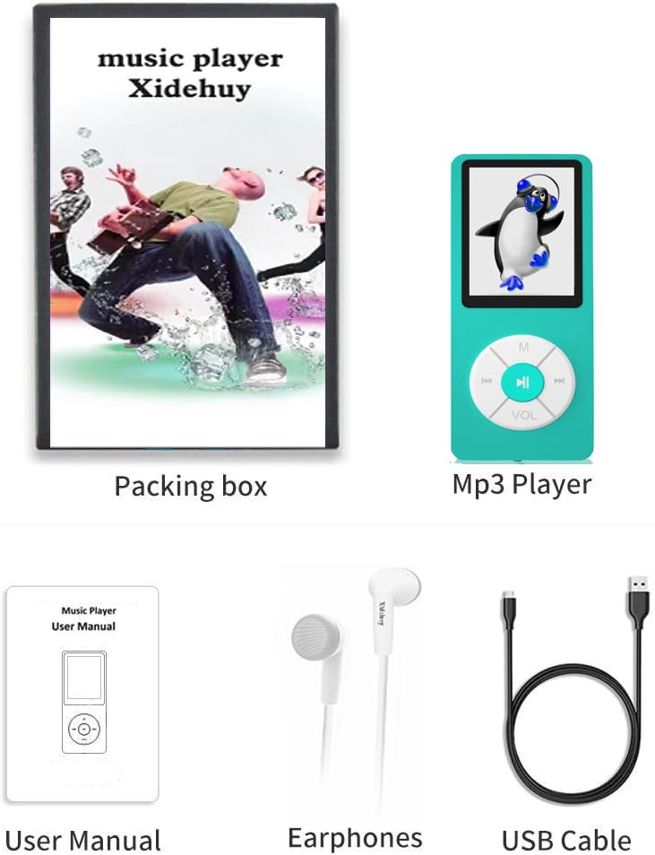 Image of MP3 Player with 32GB TF Card,Built-in HD Speaker,Portable HiFi Music Player with Video /Voice Recorder /FM Radio /Photo Viewer /E-Book Player for Kids
