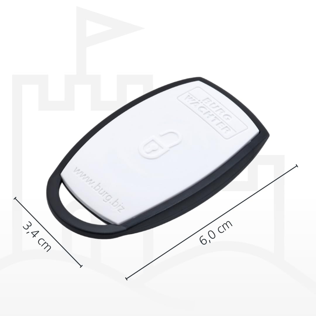 BURG-WÄCHTER Elektronischer Funkschlüssel für secuENTRY Home, Aktivtransponder für elektronische Türschlösser der secuENTRY Serie, ENTRY sE-Key 7713, Weiß/Schwarz