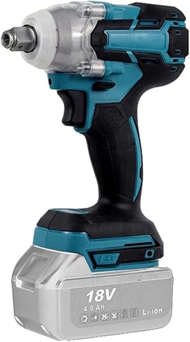 Llave de impacto, llave eléctrica sin escobillas compatible con batería Makitta de 18 V, 2200 rpm, 320 Nm, pistola de impacto inalámbrica de 1/2