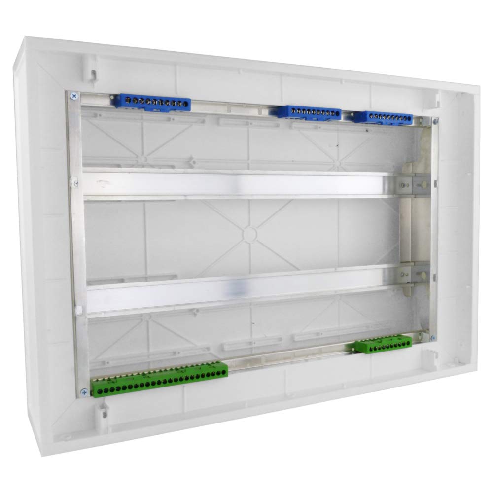 Verteilerkasten IP54 DARP-48 2x24 Unterputz Alutür Unterverteiler Sicherungskasten 9.224 E-P 6743